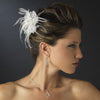 Silver Clear Rhinestone Bridal Wedding Earrings 8787