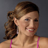 * Captivating Modern Amethyst Crystal Bridal Wedding Earrings E 942