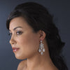 Celebrity Style Silver Clear AB Chandelier Bridal Wedding Earrings E 943
