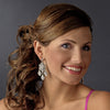 Celebrity Style Silver Clear AB Chandelier Bridal Wedding Earrings E 943