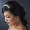 * Magnificent Silver Bridal Wedding Hair Comb w/ Rhinestones & Swarovski Crystals 8272