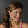 Clear Crystal Bridal Wedding Chandelier Bridal Wedding Earrings E 989