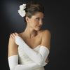 Fingerless Silky Matte Satin Bridal Wedding Gloves 1237