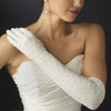 Pearl Accented Bridal Wedding Glove 2222