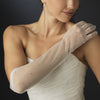 Sheer Rhinestone Bridal Wedding Glove GL7004-12A