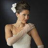 Sheer Rhinestone Bridal Wedding Glove GL7004-12A