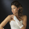 Embroidered Fingerless Bridal Wedding Gloves GL 8001 E
