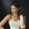 Embroidered Fingerless Bridal Wedding Gloves GL 8001 E
