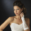 Embroidered Fingerless Bridal Wedding Gloves GL 8001 E