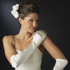 Above Elbow Formal Bridal Wedding Matte Satin/Satin Gloves