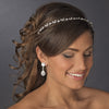 Gold Clear Crystal Floral Bridal Wedding Headband Bridal Wedding Tiara Headpiece 1002