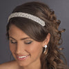Compact Austrian Crystal Covered Bridal Wedding Headband in Lustrous Gold Plating 1025