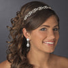 Silver White Pearl & Rhinestone Bridal Wedding Tiara HP 11453