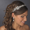 Vintage Bridal Wedding Headpiece with Side Accent HP 17966 Antique Silver