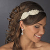 * Ivory Bow Bridal Wedding Headband 2035