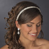Ivory Beaded Sequin Fabric Bridal Wedding Headband Headpiece 2208