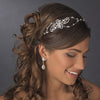 Silver Clear Bridal Wedding Headband Headpiece 2836