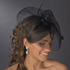 * Black Bridal Wedding Headband w/ Cage Headpiece 4023