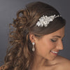Beautiful Crystal Side Accented Bridal Wedding Headpiece Bridal Wedding Headband HP 626