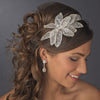 Silver Flower Side Accented Headpiece 656