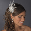 Vintage Feather Bridal Wedding Hair Accent Bridal Wedding Hair Comb 7812 or Bridal Wedding Hair Clip/Bridal Wedding Brooch 7812