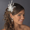 Vintage Feather Bridal Wedding Hair Accent Bridal Wedding Hair Comb 7812 or Bridal Wedding Hair Clip/Bridal Wedding Brooch 7812
