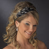 * Silver Black Headpiece 8455