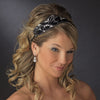 * Silver Black Headpiece 8455