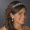 * Silver Clear Rhinestone Bridal Wedding Tiara Headpiece 901