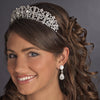 Antique Silver Clear Headpiece 9830