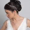 Light Gold Clear Crystal & Rhinestone Bridal Wedding Vine Headband 10008