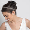 Silver Ivory Pearl & Rhinestone Vine Bridal Wedding Headband 1551