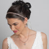Silver Clear Rhinestone Bridal Wedding Ribbon Headband 2720