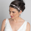 Gold Clear Rhinestone Bridal Wedding Ribbon Headband 3809