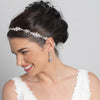 Gold Clear Rhinestone Bridal Wedding Ribbon Headband 3809