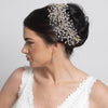Rhodium Clear Rhinestone Handmade Wired Bridal Wedding Tiara 6349
