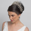 Rose Gold Clear Rhinestone Handmade Wired Bridal Wedding Tiara 6349