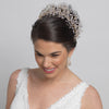 Rhodium Clear Rhinestone Handmade Wired Bridal Wedding Tiara 6349