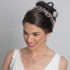 Rhodium Clear Rhinestone Handmade Wired Bridal Wedding Headband 6352