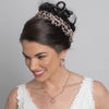Rhodium Clear Rhinestone Handmade Wired Bridal Wedding Headband 6352