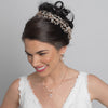 Rhodium Clear Rhinestone Handmade Wired Bridal Wedding Headband 6352