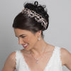Rose Gold Clear Rhinestone Bridal Wedding Hair Vine Bridal Wedding Headband 6352
