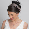 Rose Gold Clear Rhinestone Bridal Wedding Hair Vine Bridal Wedding Headband 6352