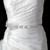 Elegant Ribbon Headpiece w/ Vintage Feather Side Accent HP-1532 White Only
