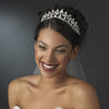 Royal Rhinestone Crown Bridal Wedding Tiara in Radiant Silver 167