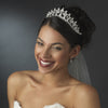 Royal Rhinestone Crown Bridal Wedding Tiara in Radiant Silver 167