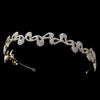 Gold Clear Rhinestone Wavy Bridal Wedding Headband