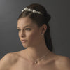 * Rose and Crystal Bridal Wedding Headpiece HP 2322