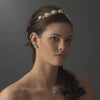 Silver White Bridal Wedding Headband HP 2322