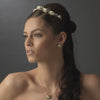 * Rose and Crystal Bridal Wedding Headpiece HP 2322